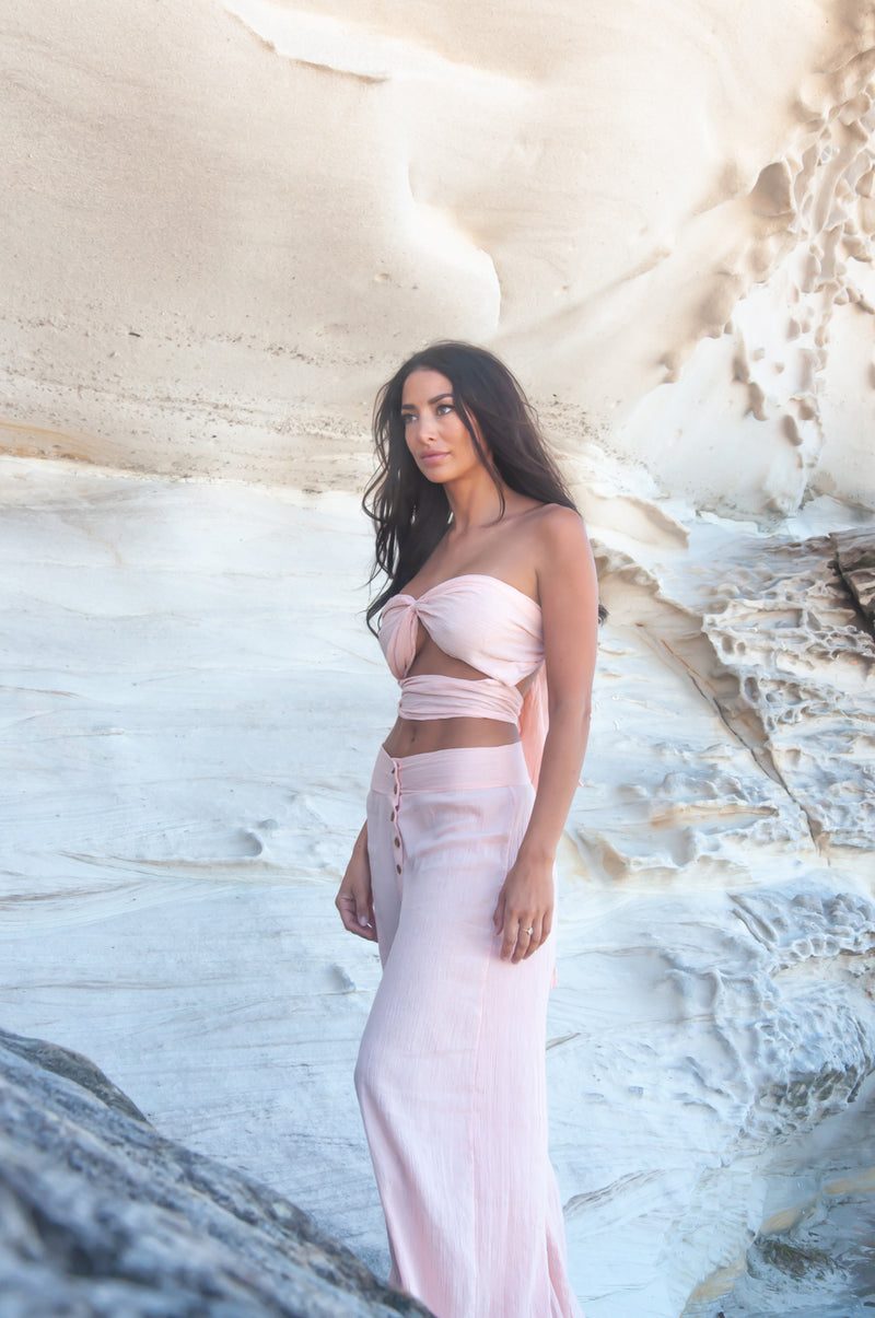 Amena Tube Top - Desert Rose