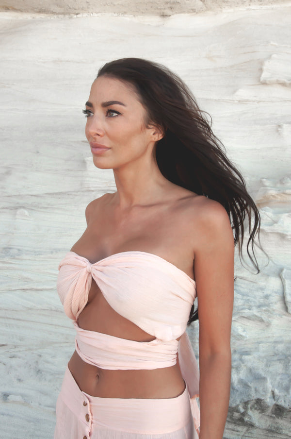 Amena Tube Top - Desert Rose