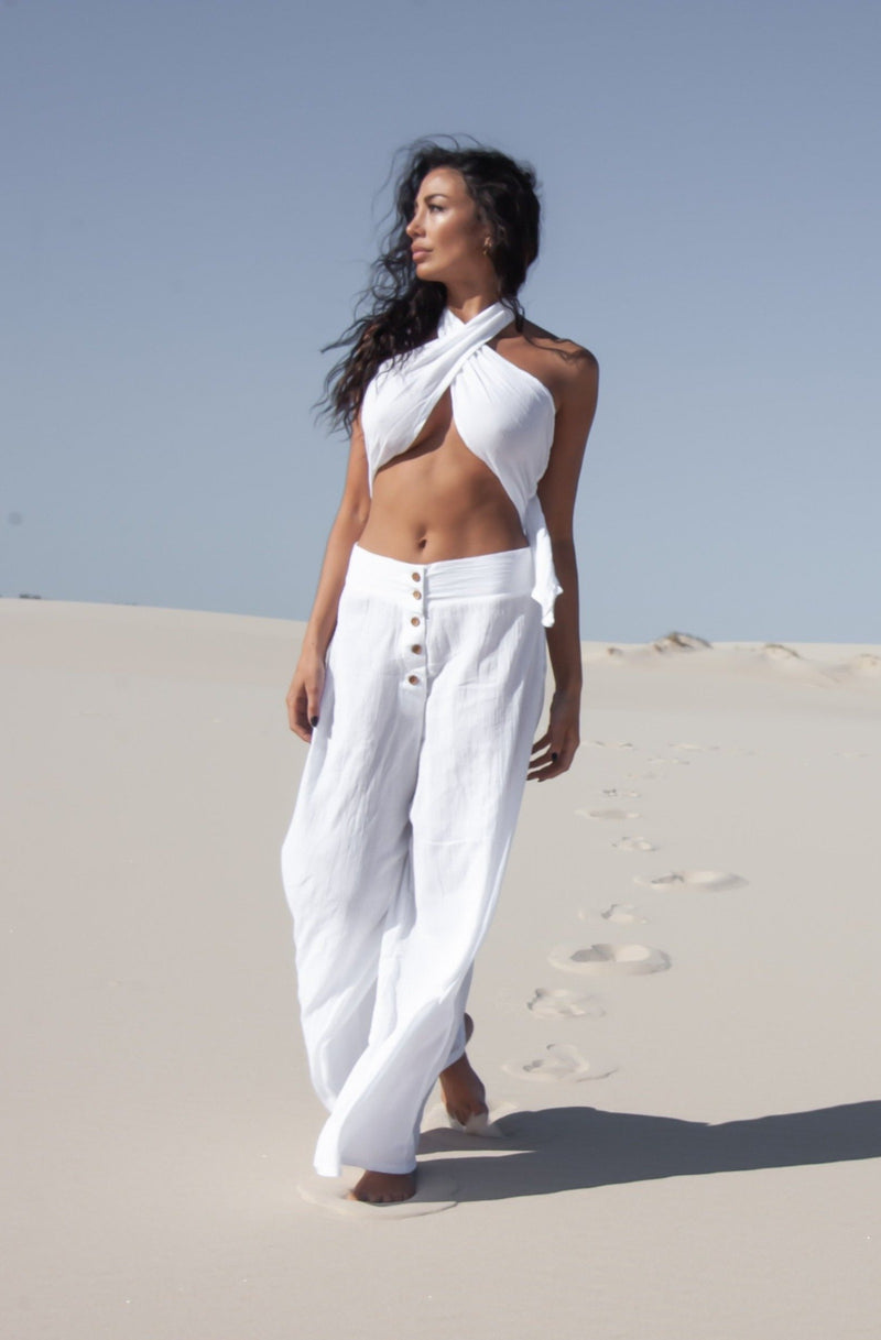 Zarah Pant - White