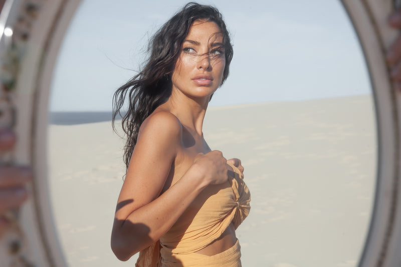 Amena Tube Top - Sand