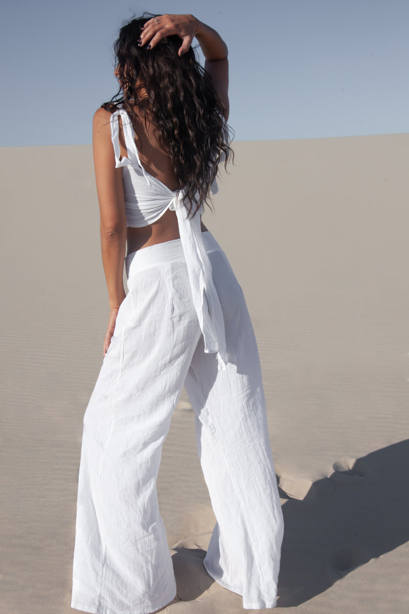 Zarah Pant - White